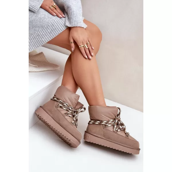  Ženski snežaki D.FRANKLIN DFSH375003 TAUPE 