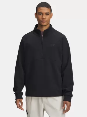 Moški pulover UNDER ARMOUR UNSTOPPABLE FLC HALF ZIP 6003868-001 ČRNA