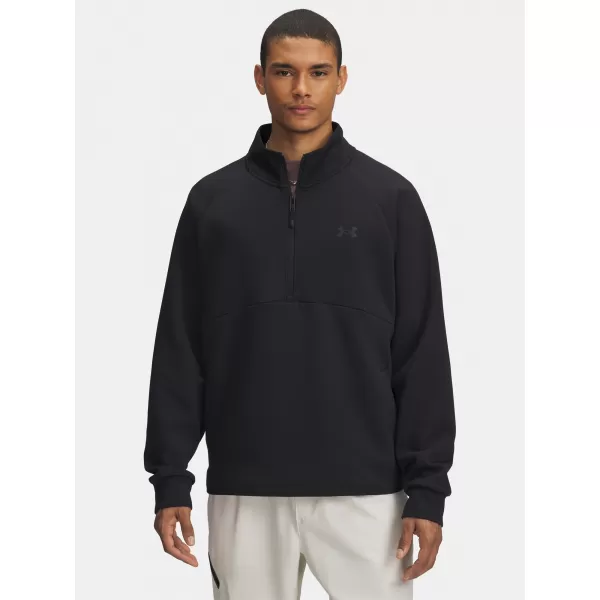  Moški pulover UNDER ARMOUR UNSTOPPABLE FLC HALF ZIP 6003868-001 ČRNA 