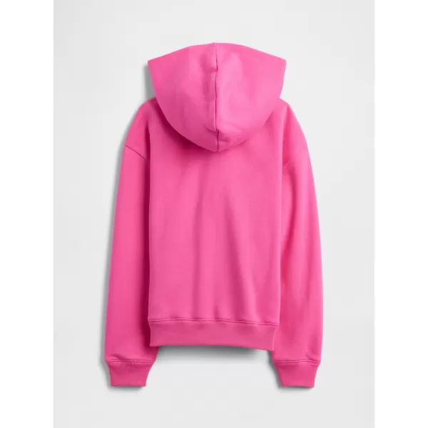  Otroški pulover GAP LOGO PULLOVER HOODIE 797762-03 VESELO ROZA 