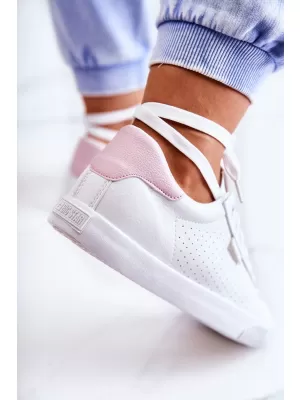 Ženske superge BIG STAR HH274073 WHITE/PINK Big Star Shoes