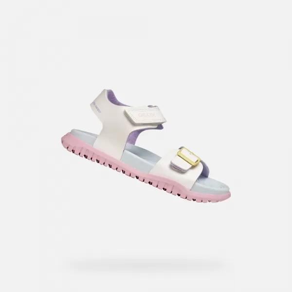  Dekliški sandali GEOX SANDAL FUSBETTO J35HQA000BCC0653 BELA 