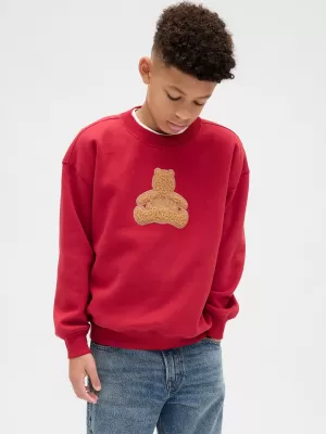 Otroški pulover GAP CREW RELAXED SWEATSHIRT 844233-01 SLED