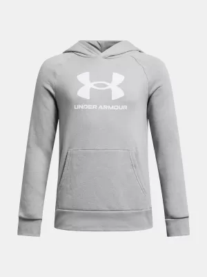Fantovski pulover UNDER ARMOUR UA RIVAL FLEECE BL HOODIE 1379791-011 SIVA
