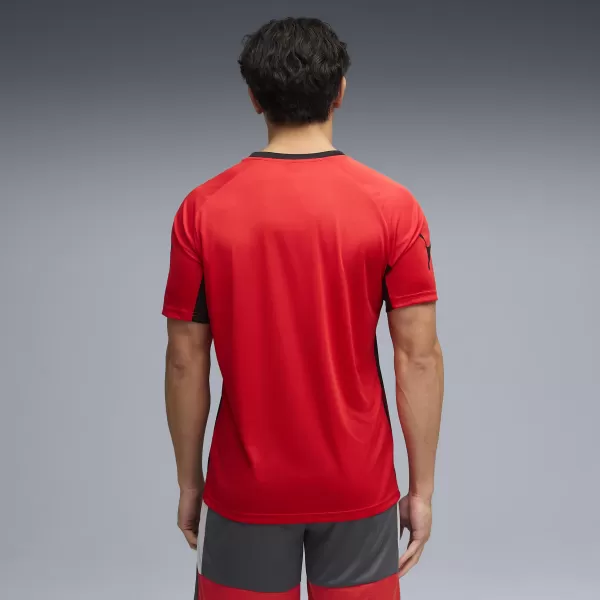  Moška funkcionalna majica PUMA INDIVIDUALLIGA GRAPH JERSEY 660578_01 PUMA RDEČA/PUMA BELA 