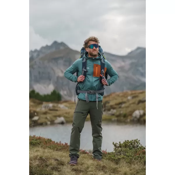  Moški powerfleece pulover NORDBLANC BRACKEN NBWFM8286 TEMNO ZELENA 