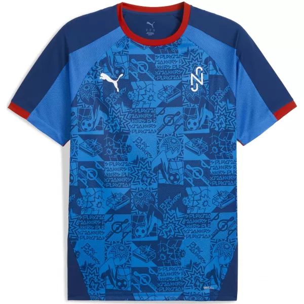  Moška funkcionalna majica PUMA NEYMAR JR PLAYMAKER JERSEY 660314-10 BLAZING BLUE/ GOREČE MODRA/PUMA BELA/ULTRA 