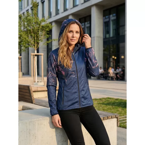  Ženska vrhunska softshell jakna ALTISPORT VOJ/ALW064JACK01 MODRO ROZA 