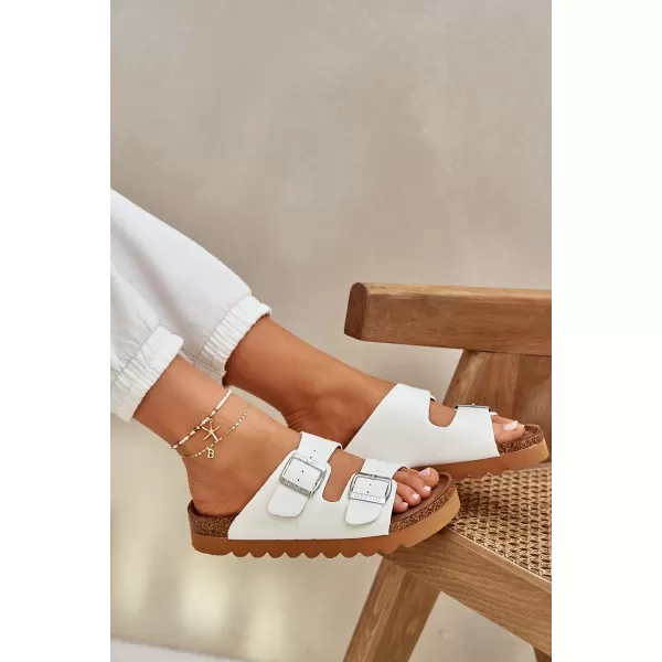  Ženski natikači BIG STAR LL274480 WHITE Big Star Shoes 