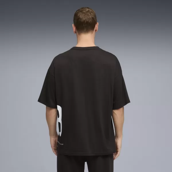  Moška majica s kratkimi rokavi PUMA M GRAPHIC OVERSIZED TEE 528528_01 ČRNA PUMA 