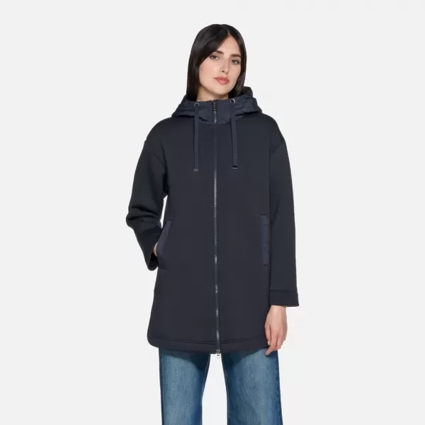  Ženska parka GEOX SWEATER G012426 TEMNO MODRA 