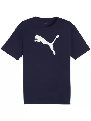 Moška funkcionalna majica PUMA TEAMRISE LOGO JERSEY COTTON 658705-06 PUMA MORNARSKO MODRA/PUMA BELA