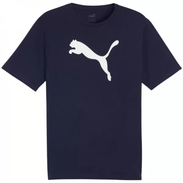  Moška funkcionalna majica PUMA TEAMRISE LOGO JERSEY COTTON 658705-06 PUMA MORNARSKO MODRA/PUMA BELA 