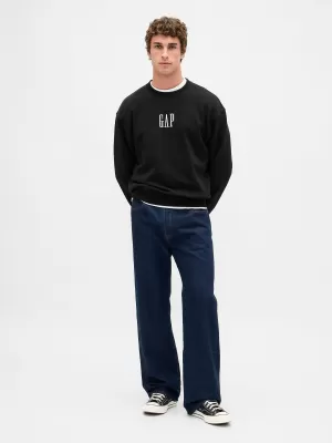 Moški pulover GAP LOGO SWEATSHIRT 821273-08 PRAVA ČRNA