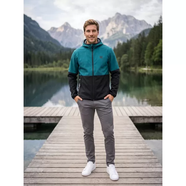 Moška vrhunska softshell jakna ALTISPORT VOJ/ALM051JACK01 KEROZIN/ČRNA 