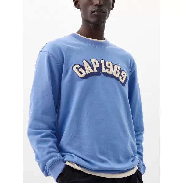  Moški pulover GAP LOGO CREWNECK SWEATSHIRT 829103-07 CABANA MODRA 