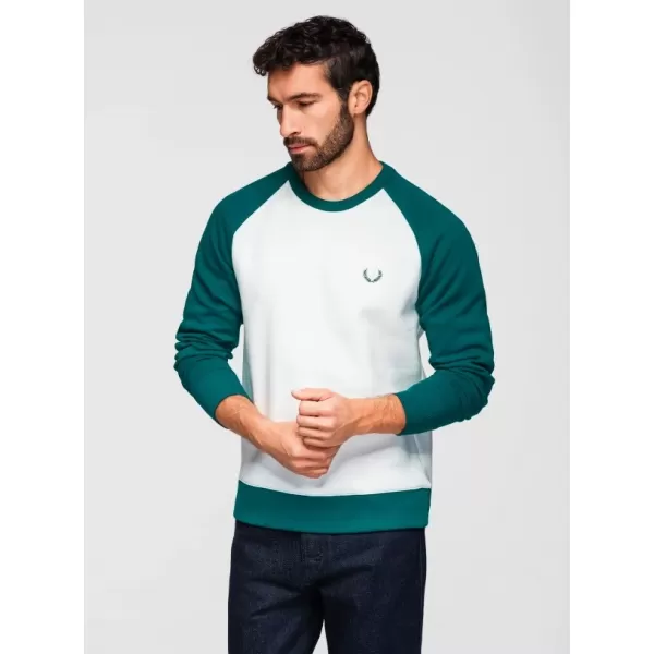  Moški pulover OMBRE OM-SSNZ-0239 SMETANA IN TEMNO ZELENA 