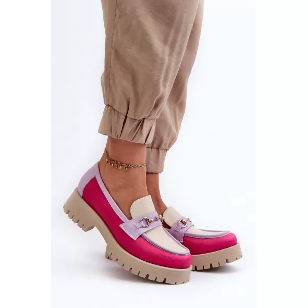  Ženski mokasini ZAZOO 3475 BEŽ/FUSCHIA/LILA 
