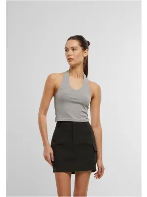 Ženska majica s kratkimi rokavi URBAN CLASSICS TB7533 HEATHER SIVA