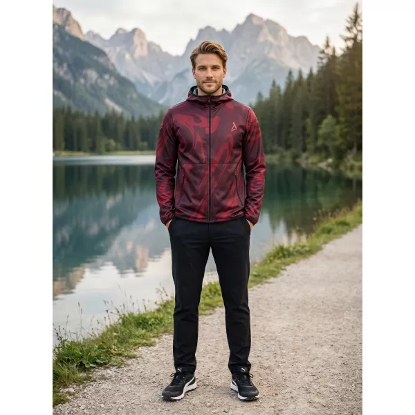  Moška vrhunska softshell jakna ALTISPORT VOJ/ALM072JACK01 VINO/RDEČA 