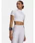 Ženska majica s kratkimi rokavi HEATGEAR CROP MOCK SS 6010006-100 BELA Under Armour