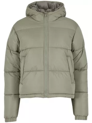 Ženska jakna URBAN CLASSICS TB7587 BLEDA OLJČNA