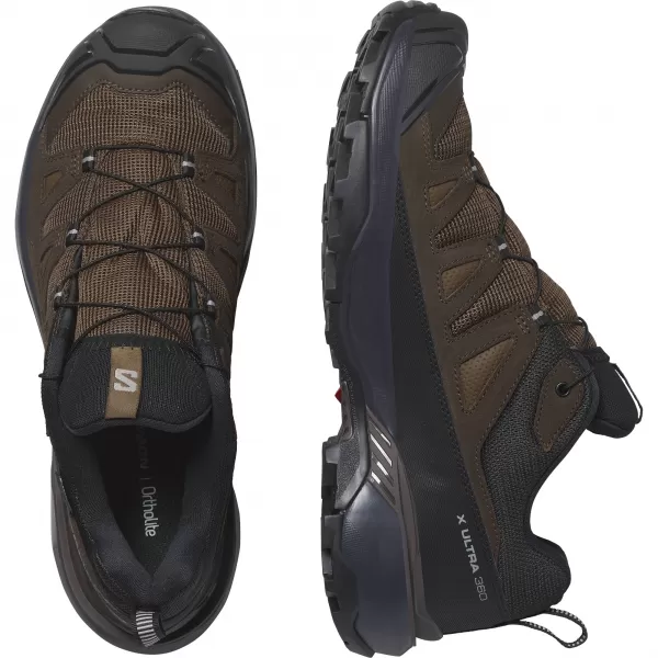  Moški čevlji SALOMON X ULTRA 360 LTR GTX L47571200 TEMNA ZEMLJA/DELICIOSO/KOŽA MORSKEGA PSA 