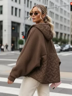 Ženska jakna DSTREET TY5593 RJAVA