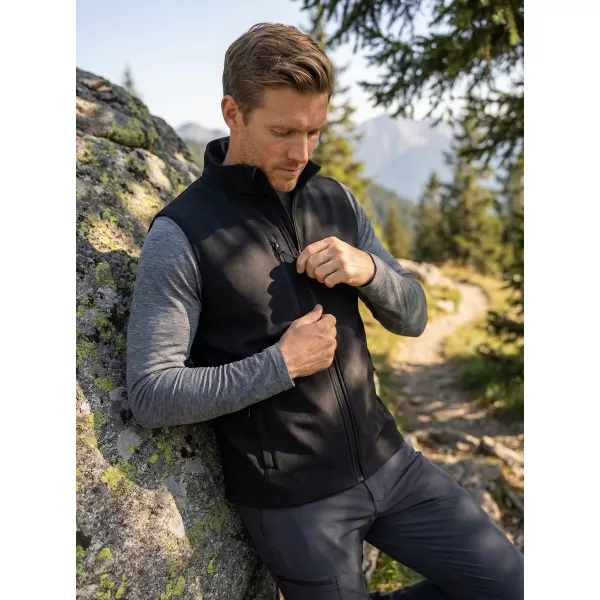 Moški softshell telovnik ALTISPORT NoPrint NP/ALM865 ČRNA 