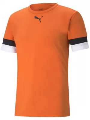 Moška funkcionalna majica PUMA TEAMRISE JERSEY 704932-08 ZLATI MAK/ČRNO/BELO