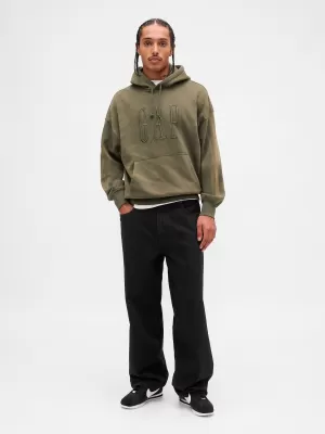 Moški pulover GAP CORP LOGO HOODIE PULLOVER 851641-00 ČRNI MAH