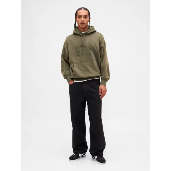  Moški pulover GAP CORP LOGO HOODIE PULLOVER 851641-00 ČRNI MAH 