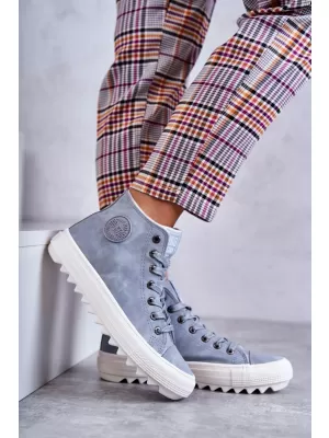 Ženske superge BIG STAR EE274115 LIGHT BLUE Big Star Shoes