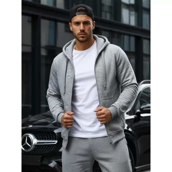  Moški pulover DSTREET BX2412 SVETLO SIVA 