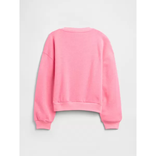  Otroški pulover GAP CREW SWEATSHIRT 839163-00 ROŽNATO SRCE 
