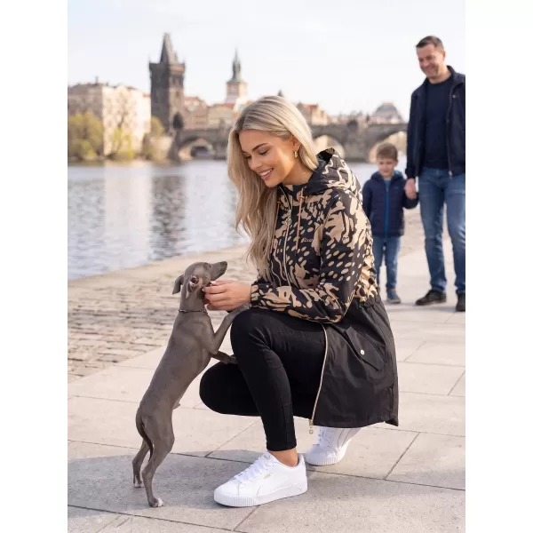  Ženska jakna KIXMI ZIANA ČRNA/BEŽ 