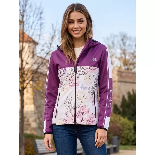  Ženska vrhunska softshell jakna ALTISPORT VOJ/ALW008JACK01 BORDO 