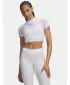 Ženska majica s kratkimi rokavi UNDER ARMOUR HEATGEAR ELITE CROP MCK SS 6014710-100 BELA
