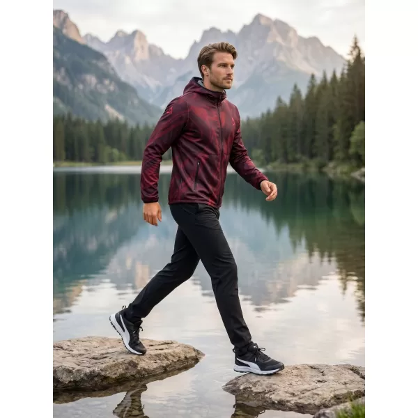  Moška vrhunska softshell jakna ALTISPORT VOJ/ALM072JACK01 VINO/RDEČA 
