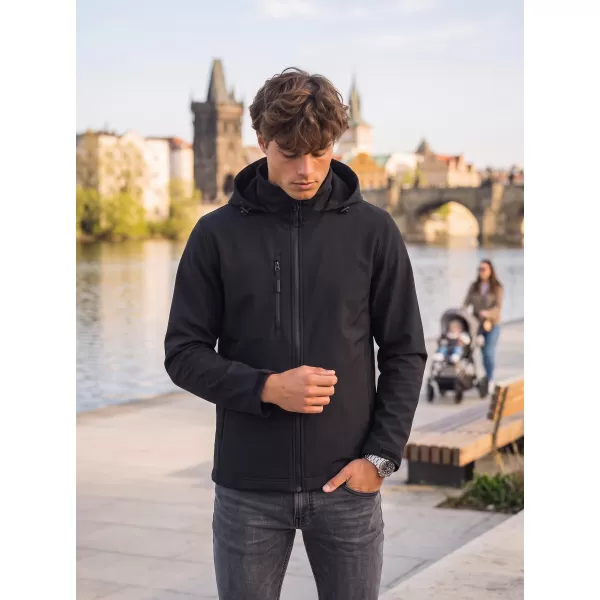  Moška softshell jakna ALTISPORT NoPrint NP/ALM845 EBENOVINASTO SIVA 