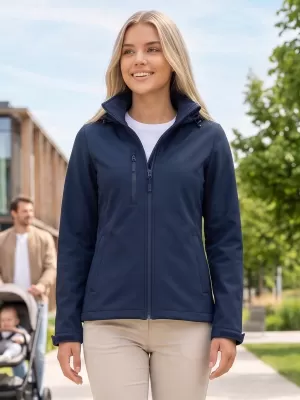 Ženska softshell jakna ALTISPORT NoPrint NP/ALW945 MORNARSKO MODRA