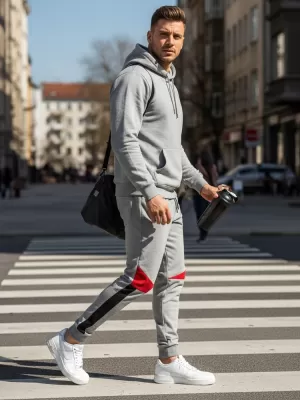 Moške hlače DSTREET UX3241 SVETLO SIVA