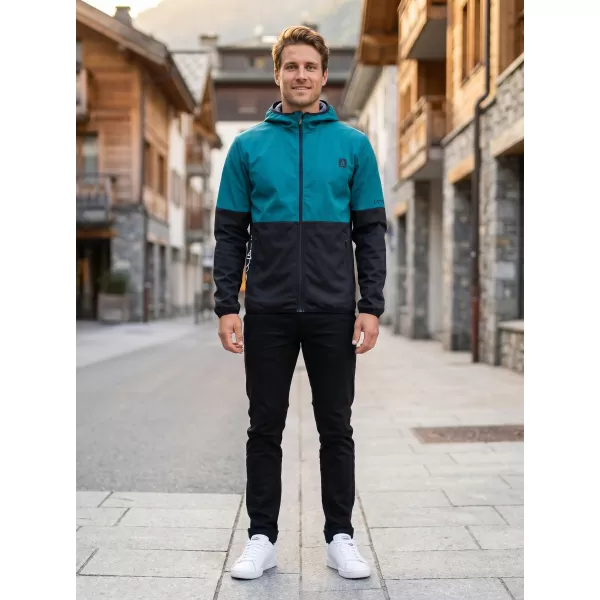  Moška vrhunska softshell jakna ALTISPORT VOJ/ALM051JACK01 KEROZIN/ČRNA 