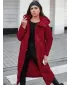 Ženski plašč DSTREET TY5479 BORDO