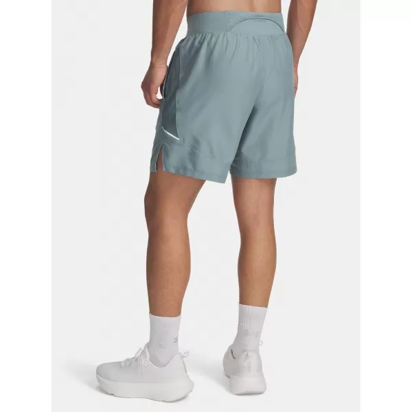  Moške kratke hlače UNDER ARMOUR UA LAUNCH PRO 2N1 7'' SHORTS 1376831-323 ZELENA 