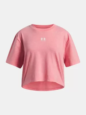 Dekliška majica s kratkimi rokavi UNDER ARMOUR UA G RIVAL WASH SS 6011673-600 ROZA