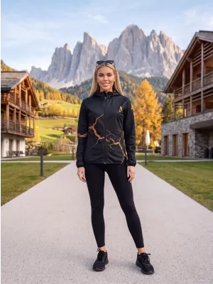 Ženska vrhunska softshell jakna ALTISPORT VOJ/ALW129JACK01 ČRNA
