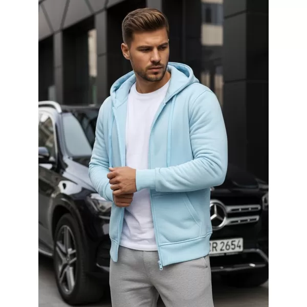  Moški pulover DSTREET BX4246 SVETLO MODRA 