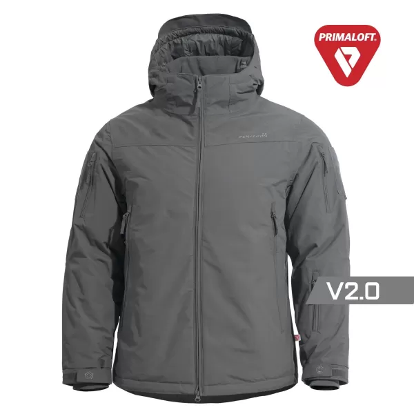  Plašč PENTAGON LCP V2.0 PRIMALOFT® PARKA K01007-2.0 PEPELNO SIVA 
