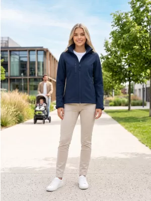 Ženska softshell jakna ALTISPORT NoPrint NP/ALW945 MORNARSKO MODRA